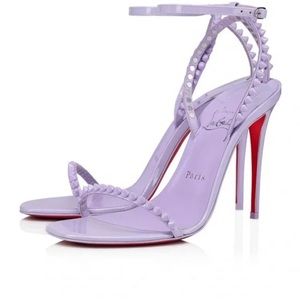$900 NIB Christian Louboutin So Me  Lavender Spike Sandal EU 38